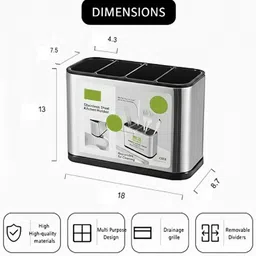 bkjps Empty Cutlery Holder Case image 2