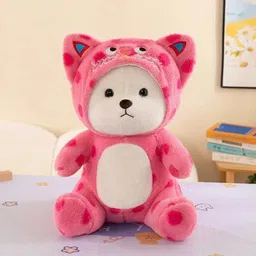 Latest Removable Hooddie Teddy Bear Stuffed Soft Toy For Girls,-image-17