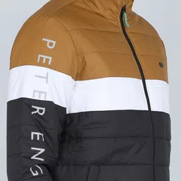 peter england Men Striped Casual Jacket image 5
