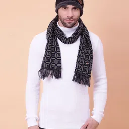 aanku Geometric Print Men Muffler image 2