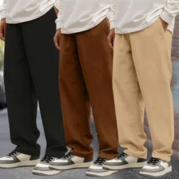 tromko Men Regular Fit Multicolor Cotton Blend Trousers-picture-22