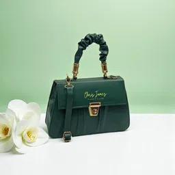 clarisjames Multicolor, Green Women Sling Bag Ladies slingbag handbag for women Bottlegreen-picture-47
