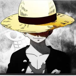 Anweshas Full Body Laptop Skin Upto 15.6 inches - Yellow Black Hat Luffy One Piece Self Adhesive Vinyl Laptop Decal 15.6 image 4