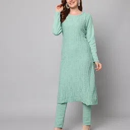 budapest Women Wool Kurta Palazzo Set-picture-26