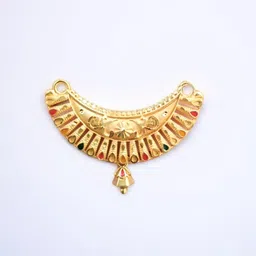 sapnapalace Micro Mangalsutra Pendant Golden Touch Gold-plated Brass Pendant-picture-18
