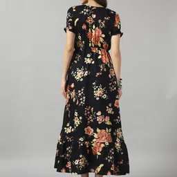 raiyani fashion Printed Crepe Stitched Anarkali Gown image 2