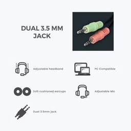 zebronics ZEB-200HM HEADPHONE WITH MIC Wired Headset image 5