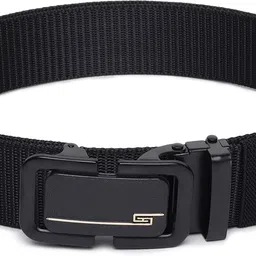 provogue Men Casual Black Nylon Belt image 3