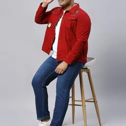 Turning Blue Men Plus Size Biker Fit Jacket image 5