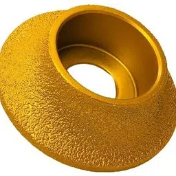 helmik Vacuum Brazed Diamond Grinding wheel 75mm Dia 25mm Height Half molding wheel Lever Tool image 4