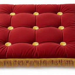 alden Microfibre Floor Cushion Pack of 1 Solid Floor Cushion image 4