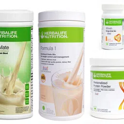 herbalife FORMULA1VANILLA 500PROTIEN 200 GAFRESHENERGYDRINK PEACHI 50 +SHAKEMATE 500 G Protein Shake image 1
