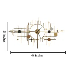 creator handicrafts Teal Frame Wall Clock image 4