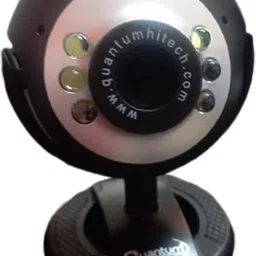 Fangtooth QHM495LM 6 Light 30MP Webcam For Laptop/Desktop HD with Night Vision 1.3 HD Webcam with Built-In Microphone with Night Vision USB Connectivity image 1
