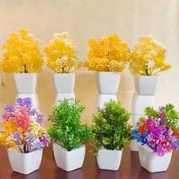 etech Multicolor Wild Flower Artificial Flower with Pot-picture-32
