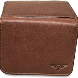 bounty craze Men & Women Tan Genuine Leather Card Holder image 4