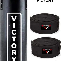 victory Unfilled Punching Bag Synthetic Leather with Hand Wrap Hanging Bag-picture-16