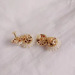kurdekars divuu belli moda jumki set 1 Copper Jhumki Earring image 3