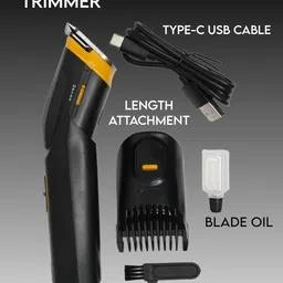 Life Creation BLACK TRIMMERAT-509 Smart Beard and Hair Trimmer for Men --316 Fully Waterproof Grooming Kit 90 min Runtime 8 Length Settings image 2
