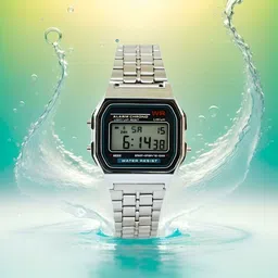 asep Luxurious Waterproof Alarm Digital Fashion Watch For Boys and Girls and Women Digital Watch- For Boys & Girls New Fashion Design Luxurious Alarm Digital Watch image 3
