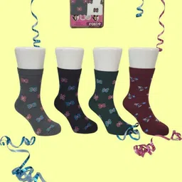 rngntc Women Solid, Woven Mid-Calf/Crew-picture-18