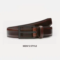 killer Men Brown Artificial Leather Belt image 4