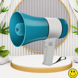 sacro Handheld Megaphone with Siren, Microphone & Rechargeable for Outdoor EventsA225 Megaphone Portable Megaphone Siren Loudspeaker Function &Long Battery BackupE225 Outdoor PA System-picture-13