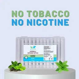 joyherbs Mint Ayurvedic Herbal Cigarettes - Tobacco and Nicotine Free 1 Packs 25 Smokes Smoking Cessations image 2