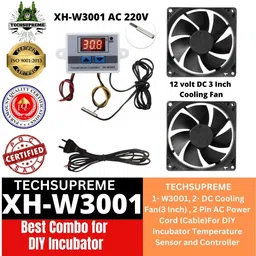 techsupreme W3001 Cooling Fan AC Power Cord (Cable) For Diy Incubator 1D Temperature Sensor and Controller Electronic Hobby Kit-picture-10