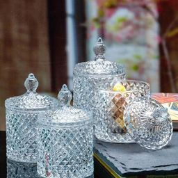 goodhomes Glass Cookie Jar- 280 ml-picture-2