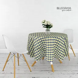 bluegrass Checkered 4 Seater Table Cover image 2