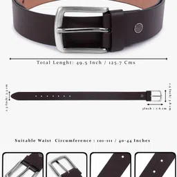 killer Men Casual, Evening, Formal, Party Brown Texas Leatherite Belt image 2