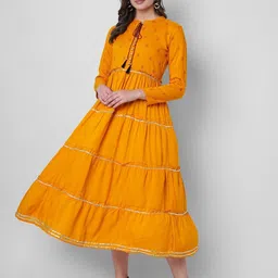 kalaxi Viscose Rayon Stitched Anarkali Gown image 1