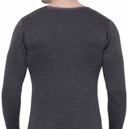 Dyca Mens Tops Round Neck Full Sleeves Pack Of 1-Charcoal Melange Men Top Thermal image 2