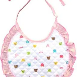 honey boo Baby Cotton Bibs with Frill (Pack of 3) image 5