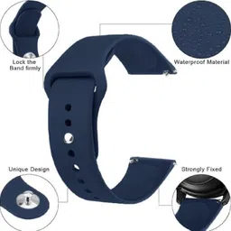 TRENDINGVIEW 20MM Soft Silicone grey Straps with Double Loop 20 mm Silicone Watch Strap image 3