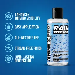 shinexpro Rain Repellent For Car - Hydrophobic, Long Lasting, Safe For All Glass Surfaces Liquid Vehicle Glass Cleaner image 4