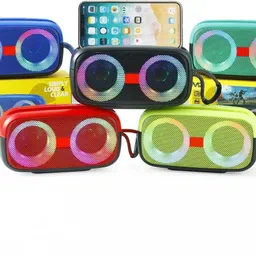 WOOS Portable Bluetooth 5.2 Speaker 10W TWS Dual 5W Drivers RGB Lights & FM Radio 10 W Bluetooth Speaker image 3