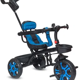 Tricycle Dual Storage Basket With Parental Handle And Sipper Bottle Safety Guardrail Comfort Seat Model_302_ for Kids|Boys|Girls Age 2-5 Years Tricycle-image-61