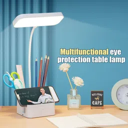mogadget Desk lamp study lamp for Students with Pen Holder and USB Charging Study Lamp-picture-24