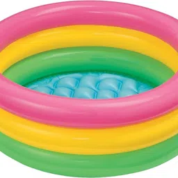 vw Rectangular Pool, with Sunset Glow Pool Combo (Multicolour) Inflatable Swimming Pool image 3