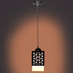 gojeeva Wooden Hanging Lamp Without Bulb(Pack of 1) Pendant Lamp Ceiling Lamp image 1
