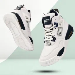 zixer Casual High Top Shoes For Men High Ankle Boy's Fashion Trending Bikers Retro Sneakers For Men image 4