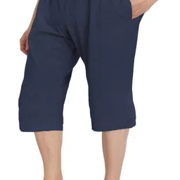 west gate clothing Solid Men Three Fourths image 1