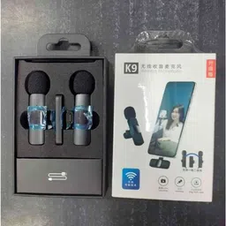 guggu ATY_941A_K9 DUAL WIRELESS MICROPHONE FOR CONFRENEC,INTERVIEWS & VLOGGING Microphone image 1