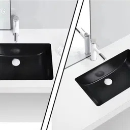 oblong UNDERCOUNTER BLACK Under Counter Basin image 2