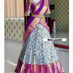 oasis Self Design Semi Stitched Lehenga Choli image 1