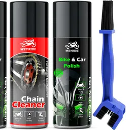 weyride Bike Chain Cleaner Spray with Bike Shiner For Bike W_k20 Chain Bursh Corrosion protection Prevent Chain (150ml Each) Chain Oil-picture-25