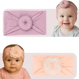 rosastella Soft Stretch Baby Headbands with Big Bows – 3-Pack Head Band image 5