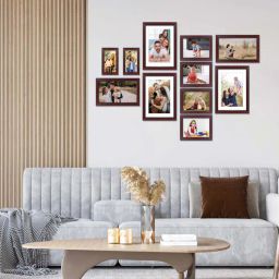 random Rose Wood Indivisual (Set Of 11) Brown Synthetic Collage Photo Frames-picture-21